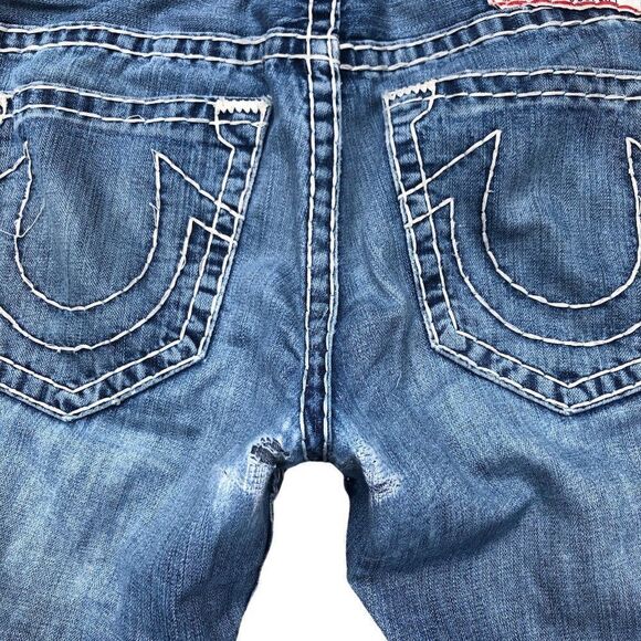 TRUE Religion Jeans Size 34 ROCCO SUPER T Blue - Picture 10 of 11